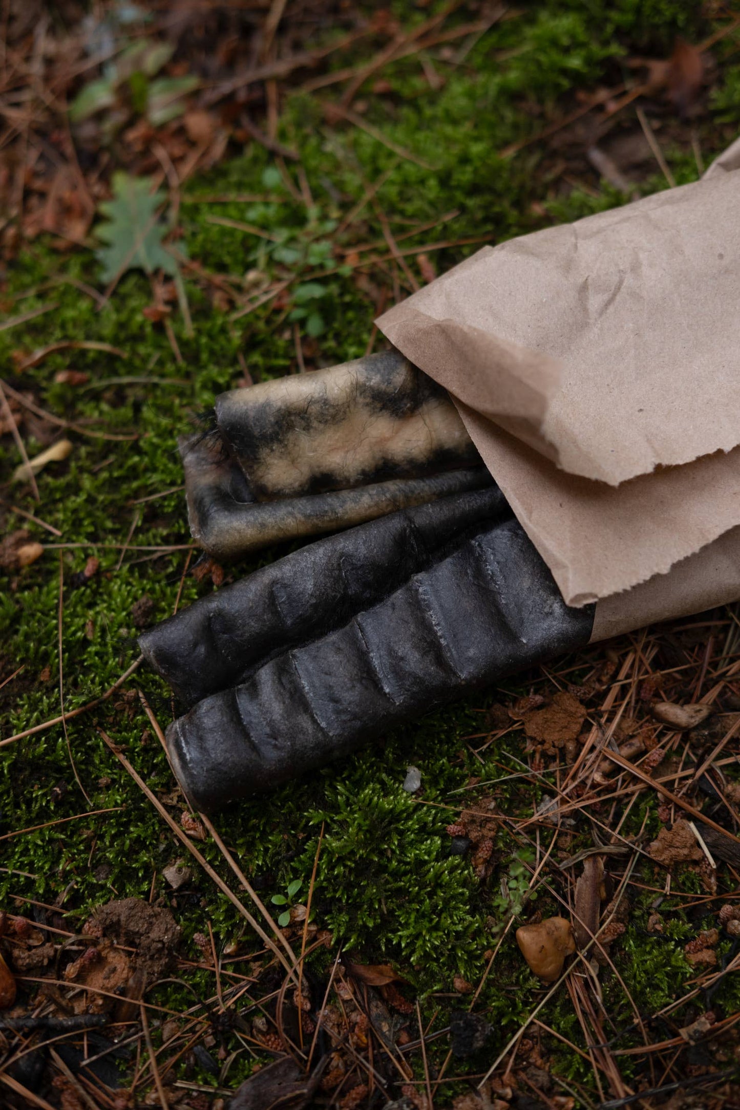 Grass-Fed Beef Rawhide Roll (Fur-On) | 12 Inches