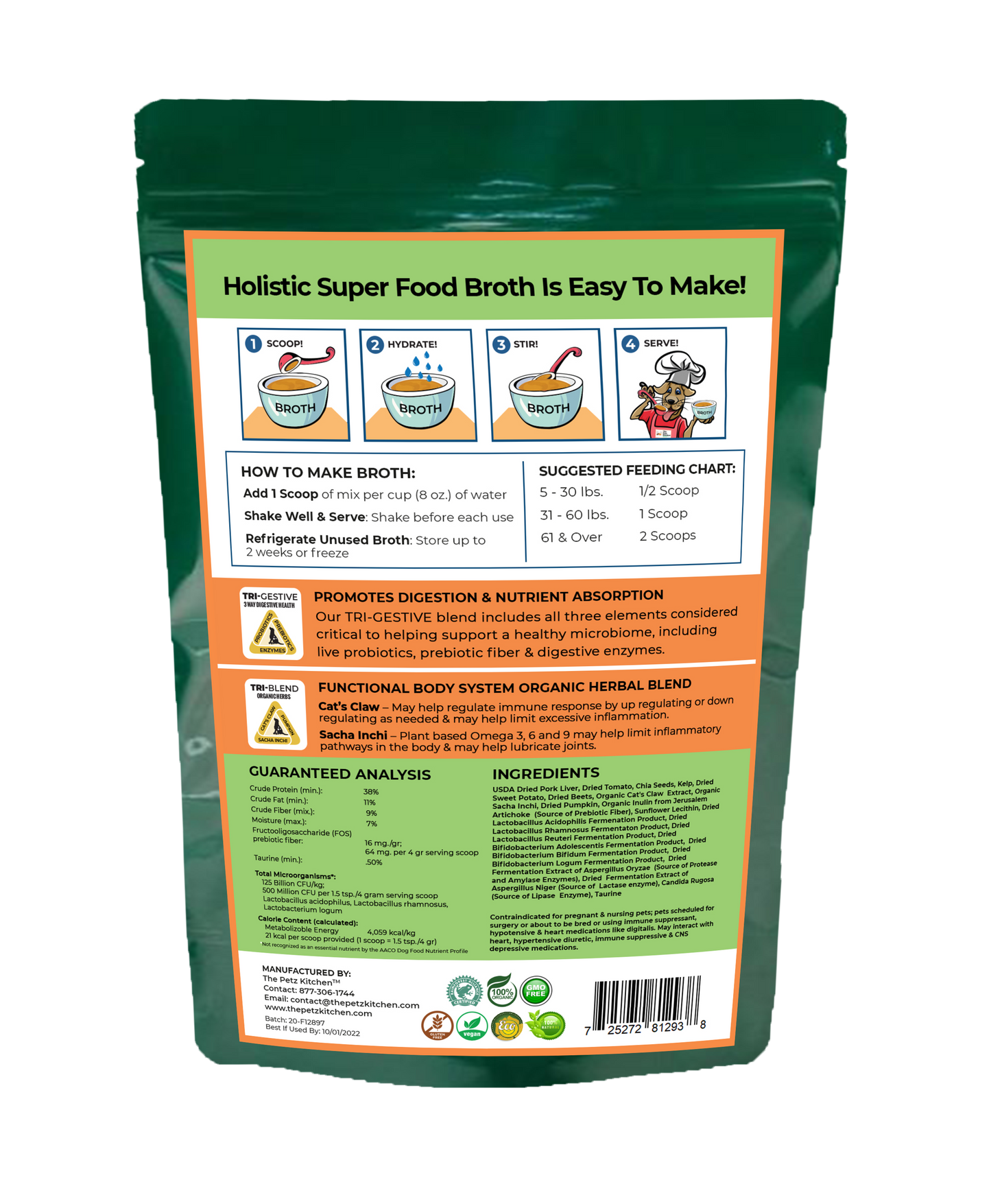 Super Food Immune Support* Base Broth - the Petz Kitchen Dogs & Cats