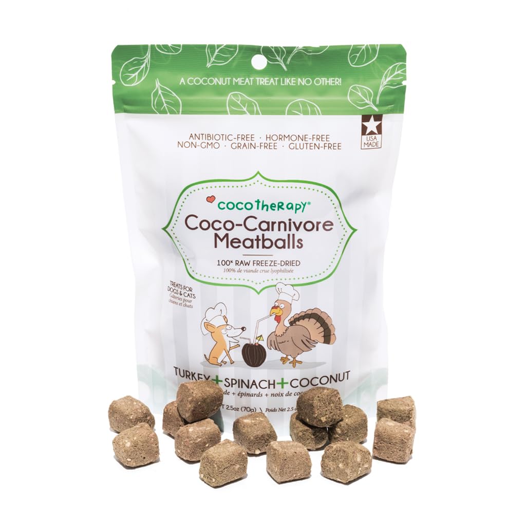 CocoTherapy Coco-Carnivore Meatballs 2.5 oz. (Turkey)