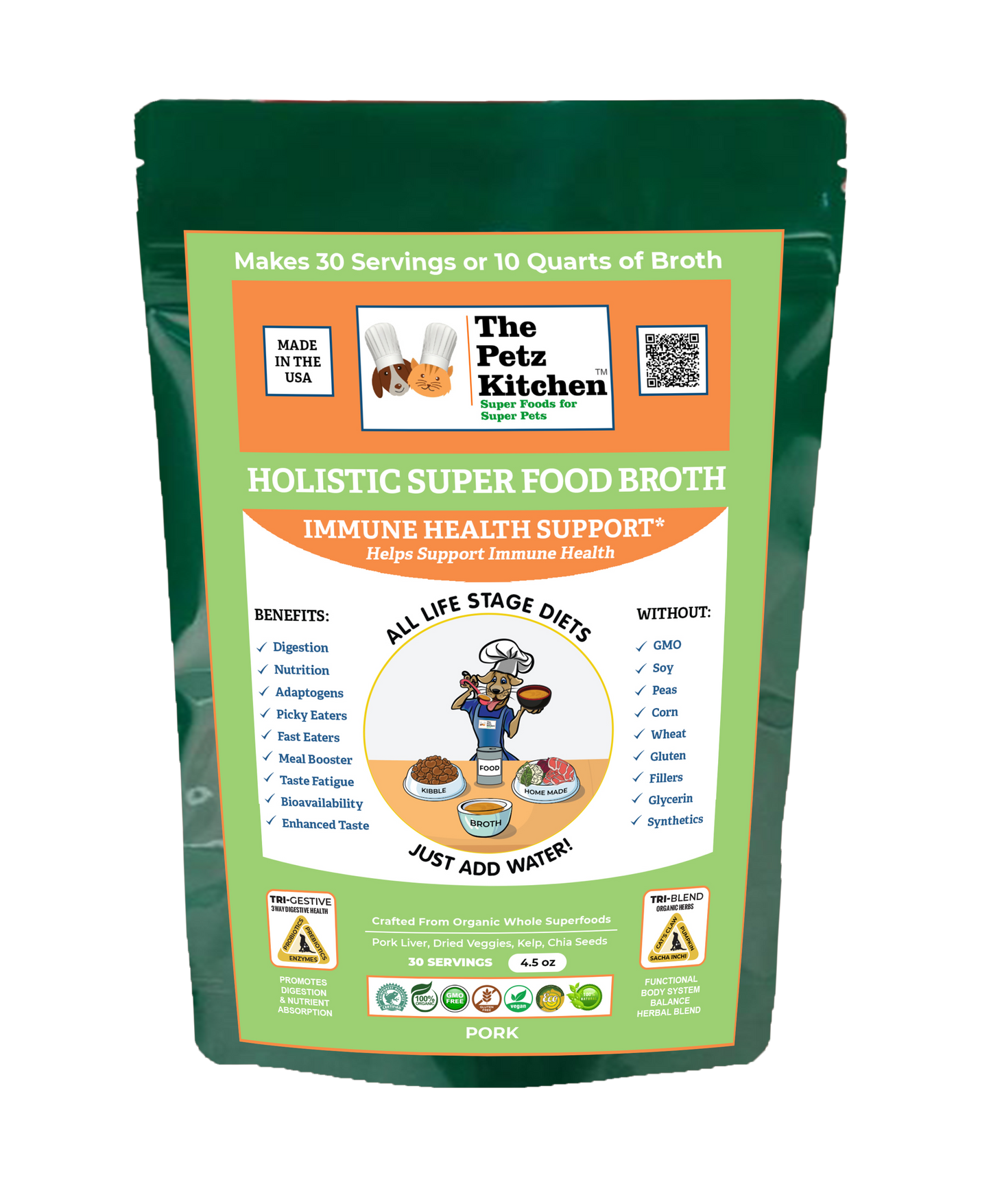 Super Food Immune Support* Base Broth - the Petz Kitchen Dogs & Cats