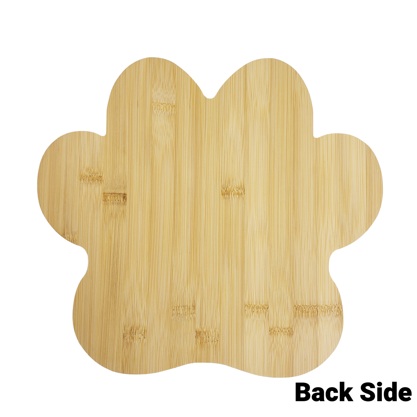 13" Animal Paw Shaped Plain Bamboo Cutting Board