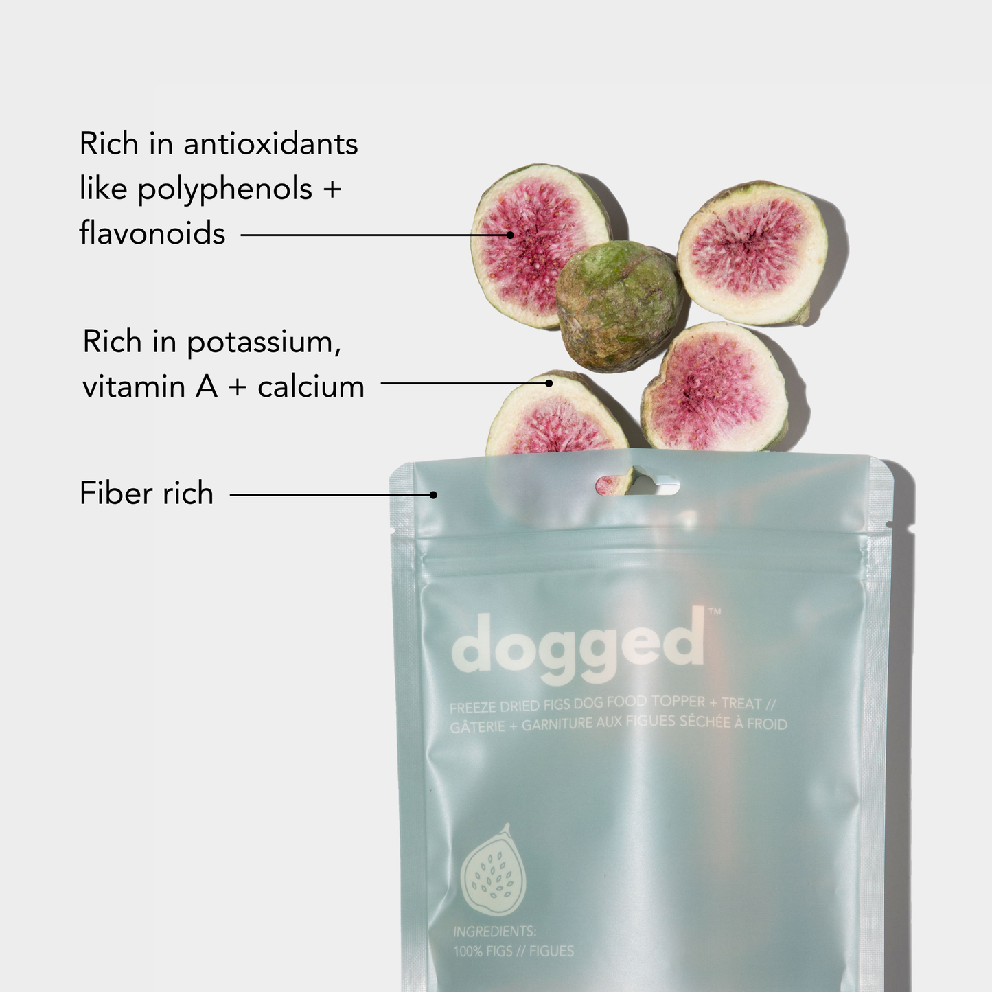 Freeze dried fig topper