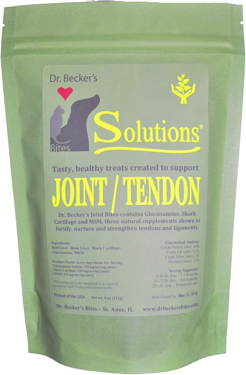 Dr. Becker's Solutions Bites for Dogs and Cats, 4 Ounces Per Bag (Joint/Tendon)