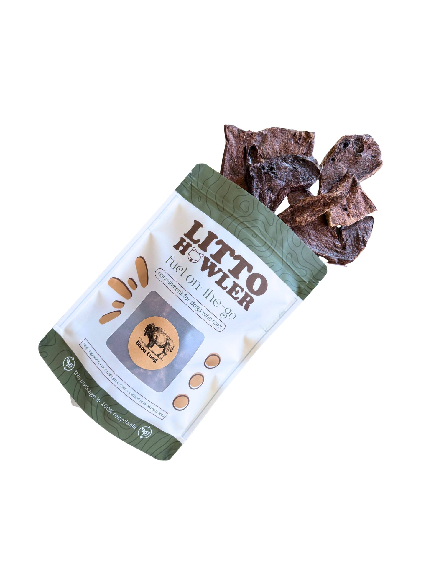 Dehydrated Bison Lung | 2 oz
