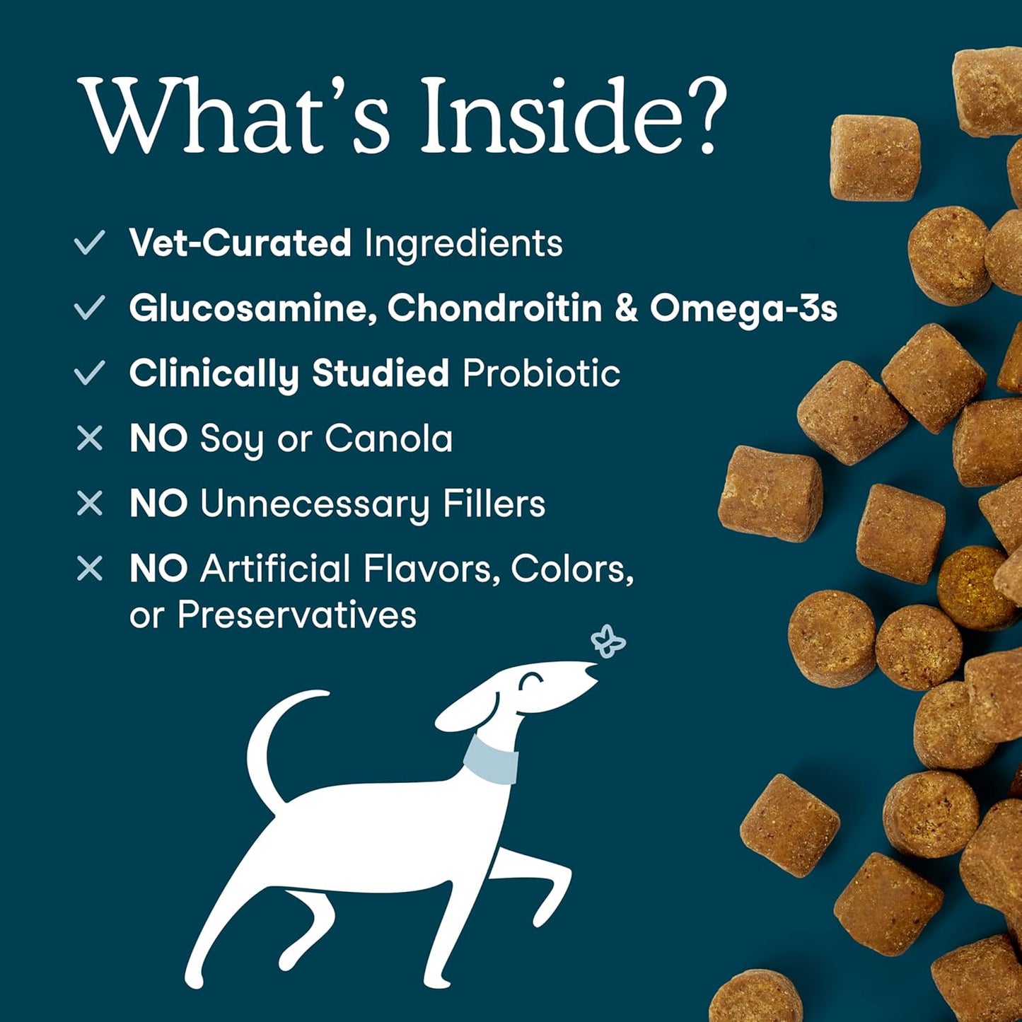 Fera Pet Organics Dog Multivitamin Soft Chews 90 Chews Vet Formulated with Dog Probiotics, Glucosamine Chondroitin for Dogs, and Vitamins for Nose to Tail Support