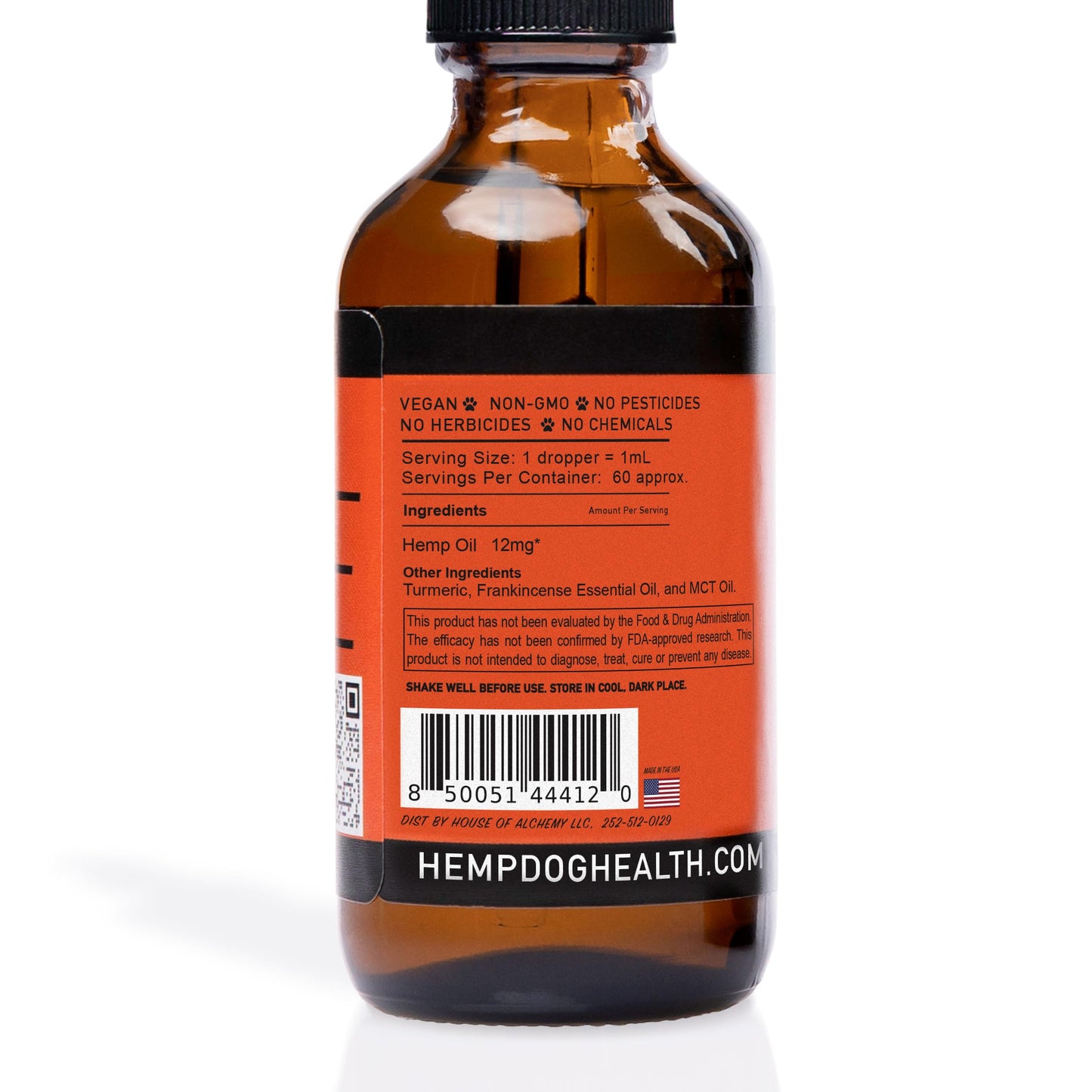 Ease - Hemp Oil for Dogs - Hemp Oil for Canine Mobility, Breathing, Skin, & Daily Comfort - Balance & Defenses - 100% Natural Drops