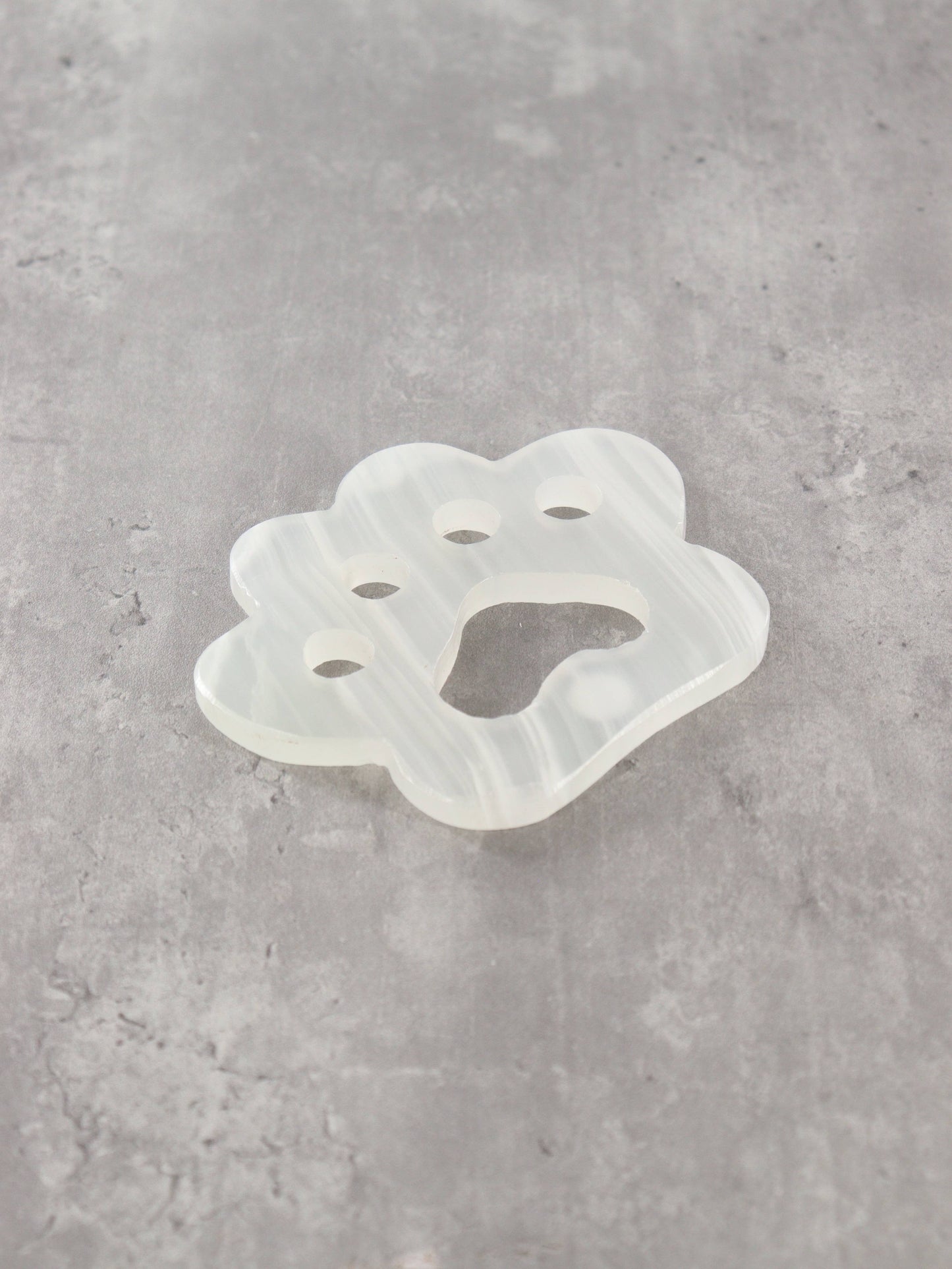 White Onyx Paw Carvings