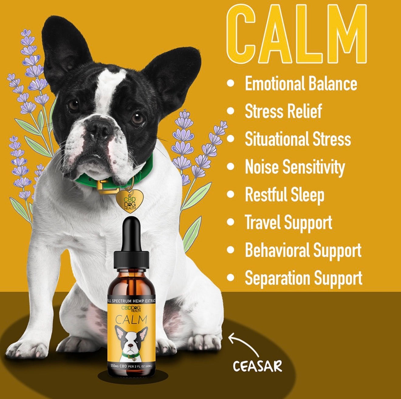 CALM: TRAVEL, NOISE & STRESS SUPPORT FOR DOGS