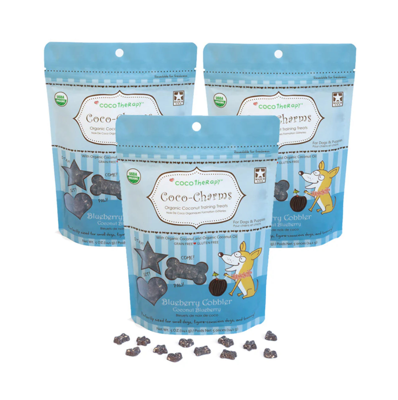Coco-Charms Training Treats Blueberry Cobbler