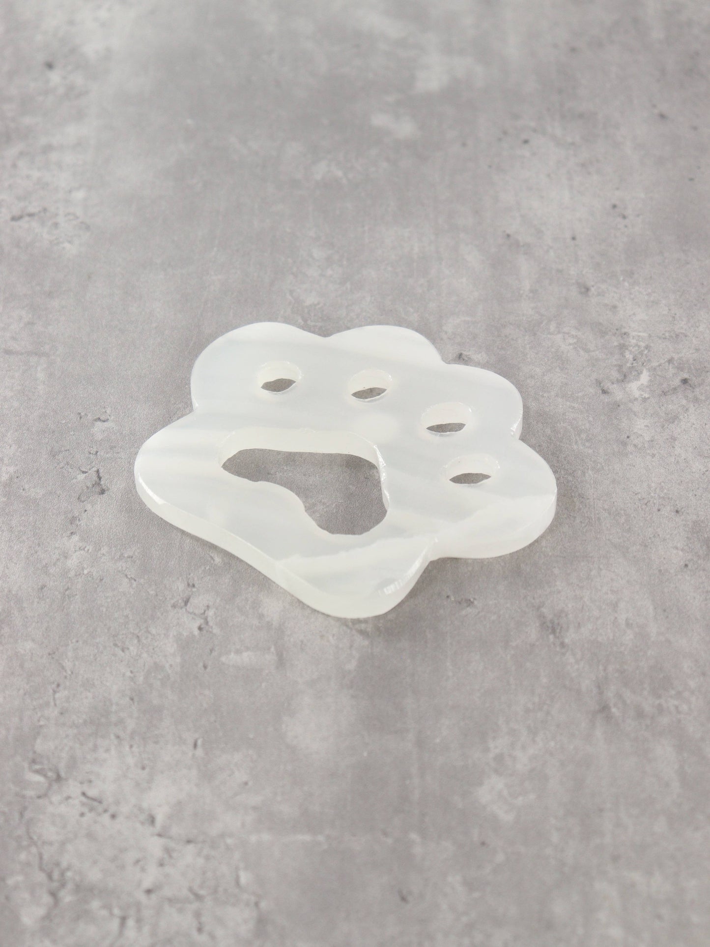 White Onyx Paw Carvings