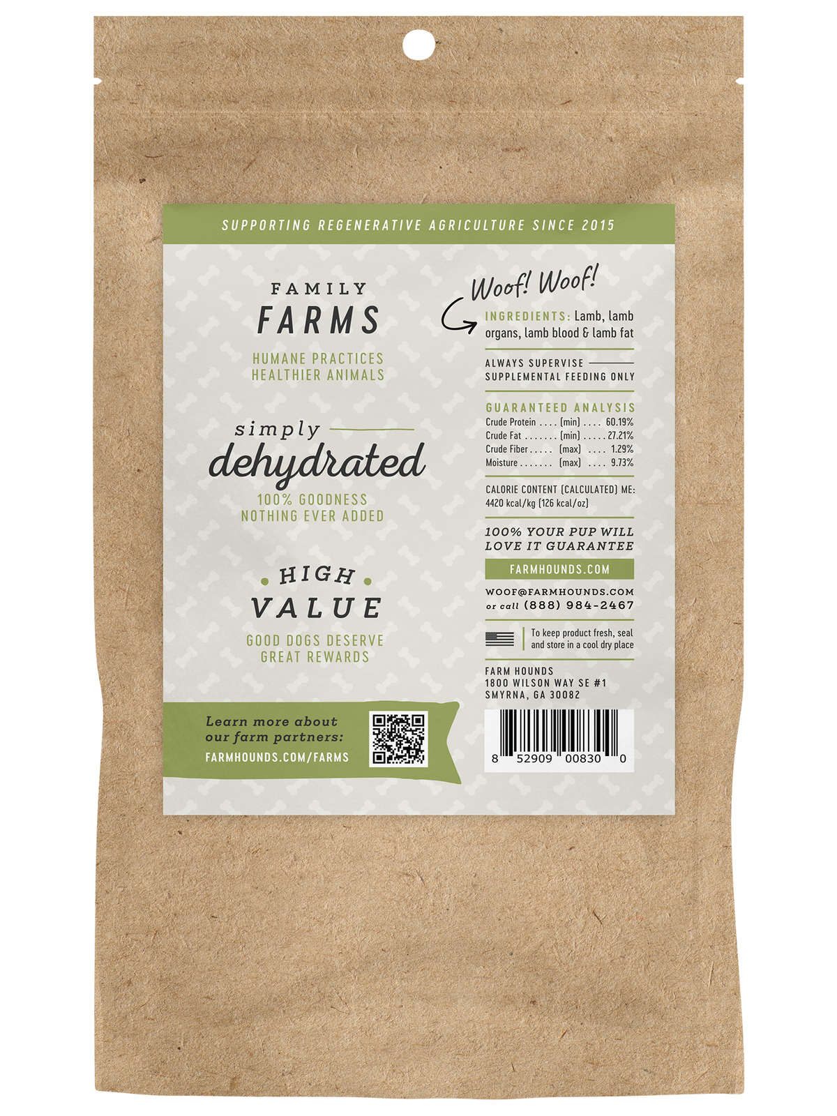 Lamb Trainer - All-Natural Dog Treats - 3.5oz (SEASONAL)