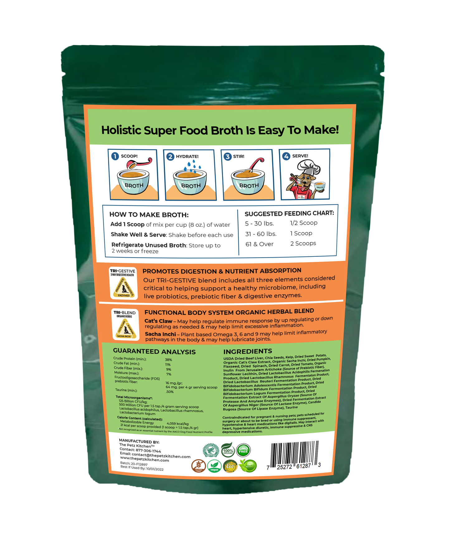 Super Food Immune Support* Base Broth - the Petz Kitchen Dogs & Cats