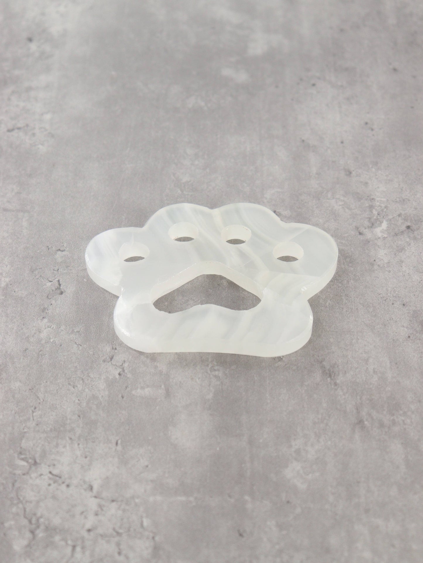 White Onyx Paw Carvings