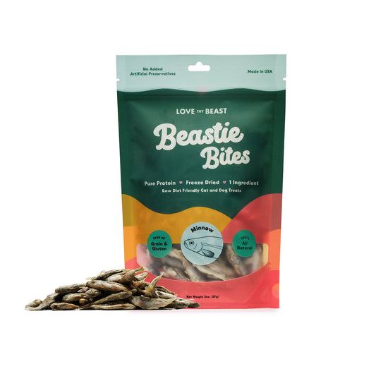Freeze-Dried Minnows Dog & Cat Treat, 2-oz bag