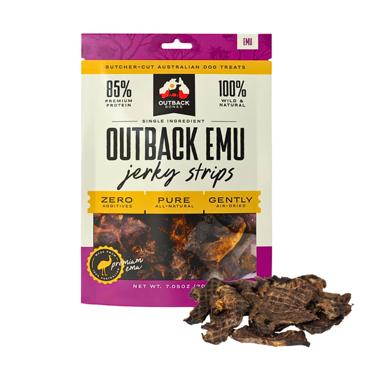 Emu Jerky Strips – Single Ingredient, 7 oz