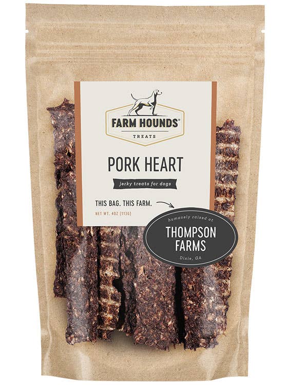 Pork Heart - All-Natural Dog Treats - 4oz