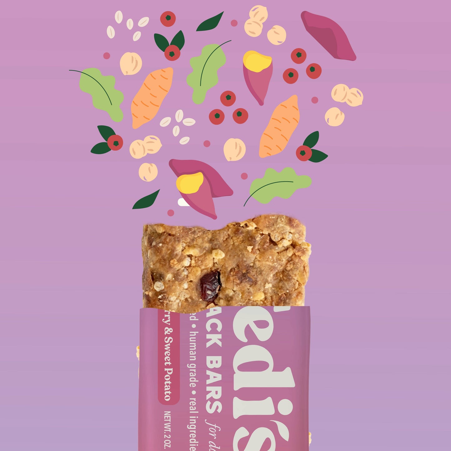 Cranberry & Sweet Potato Snack Bars