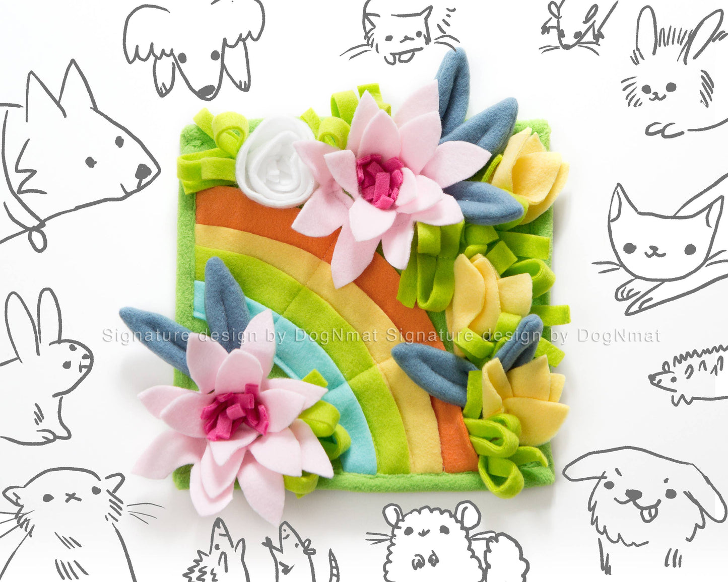 Flower Garden Snuffle Mat-Handmade in USA