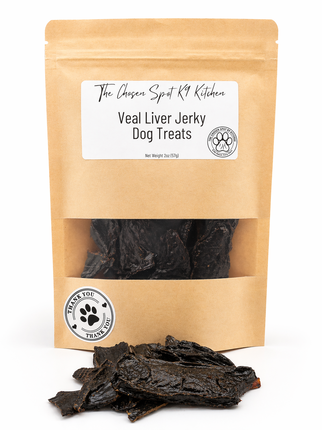 Veal Liver Jerky🥩 Handmade Organic Gluten-Free & Grain-Free Dog Treats