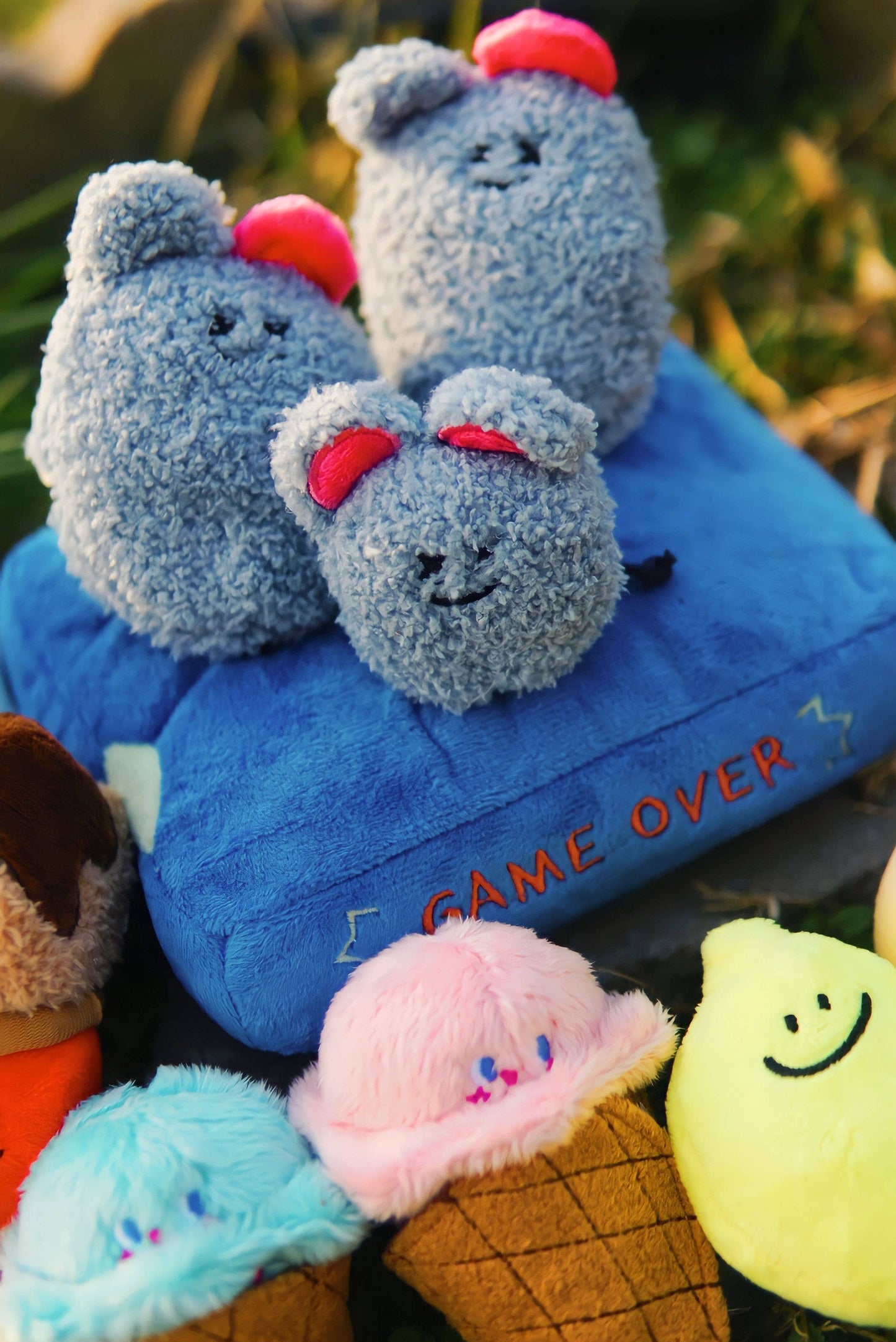 Whack-A-Mouse Dog Multi-Piece Plush Toy