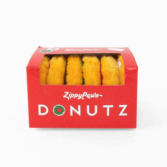 Holiday Mini Donutz - Gift Box (6-pack) - Christmas Dog Toy