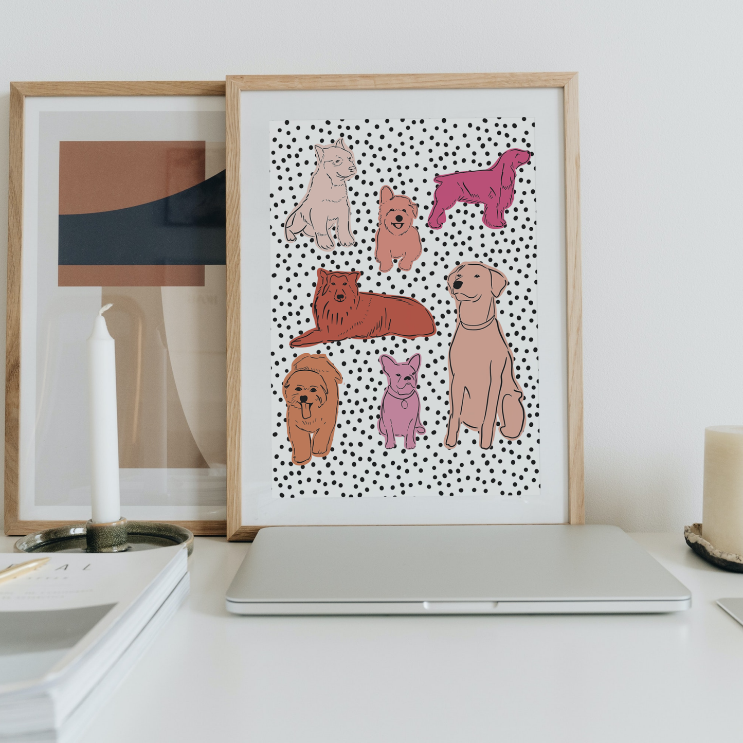 Polka Dog Print
