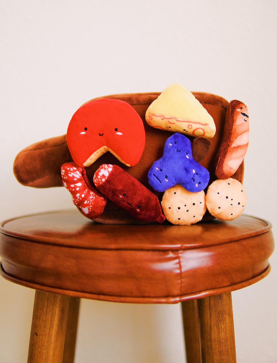 Barkuterie Board Multipiece Pet Plush Toy Ecofriendly