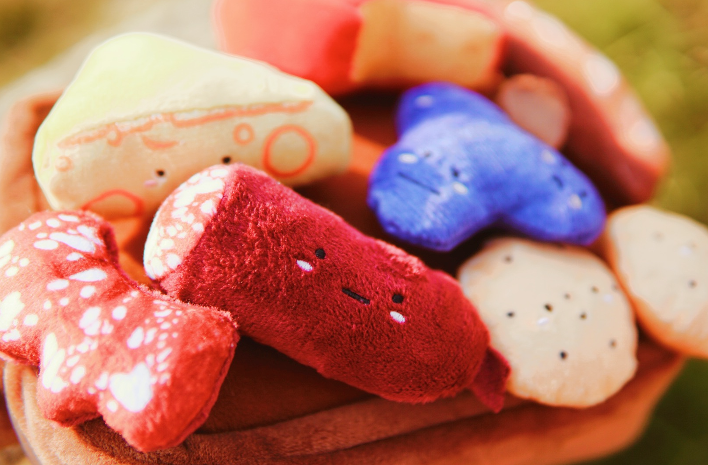 Barkuterie Board Multipiece Pet Plush Toy Ecofriendly