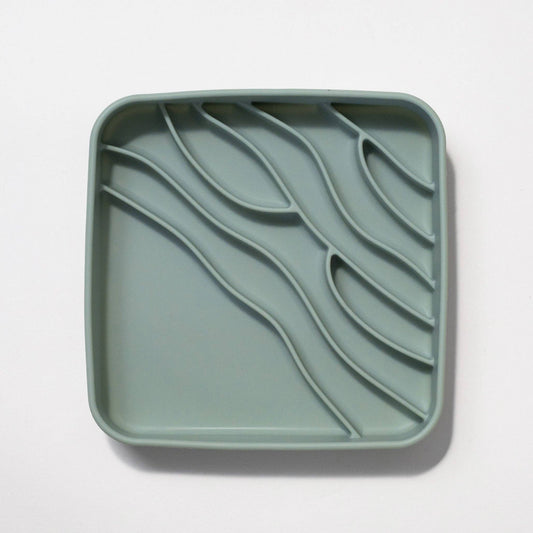 Beach slow feeder bowl - seafoam