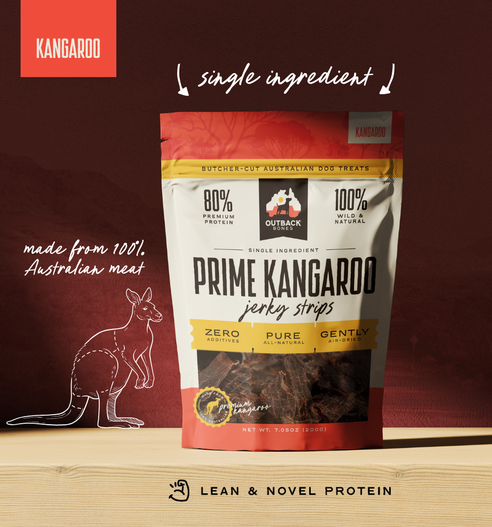 Kangaroo Jerky Strips – Single Ingredient, 7 oz