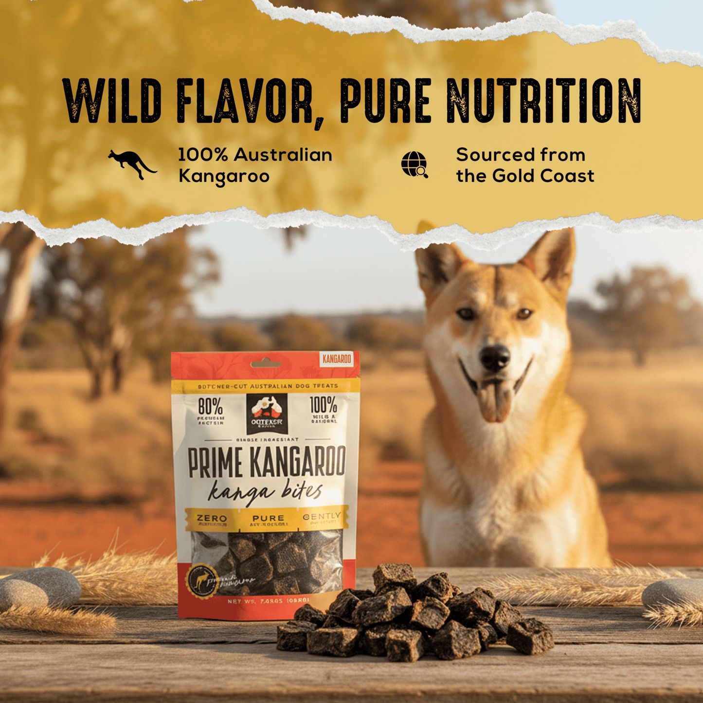 Kangaroo Kanga Bites – Single Ingredient, 7 oz