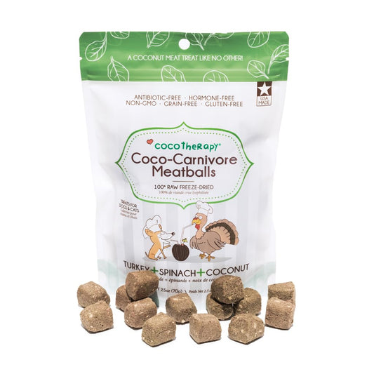 CocoTherapy Coco-Carnivore Meatballs 2.5 oz. (Turkey)