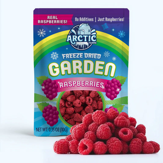 Arctic Farms Garden Freeze Dried Whole Raspberry -Real Fruit