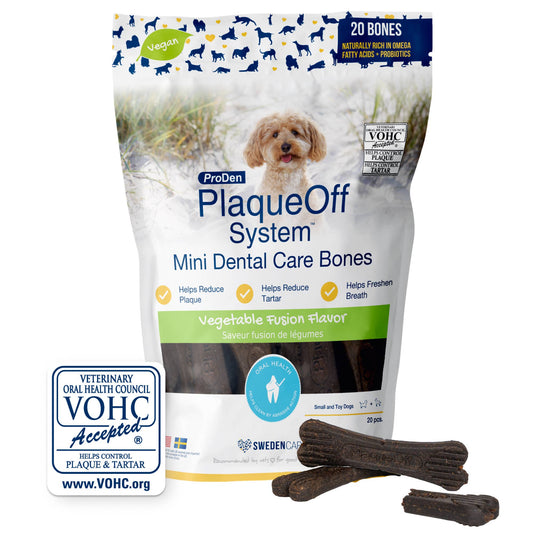 ProDen PlaqueOff System® Mini Dental Care Bones - Vegetable