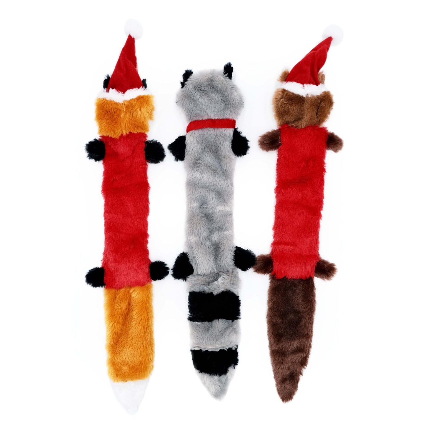 Holiday Skinny Peltz 3-Pack - Large - Christmas Dog Toy