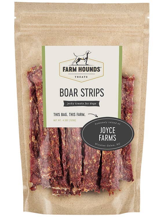 Boar Jerky Strips Dog Treats - All-Natural - 4.5oz