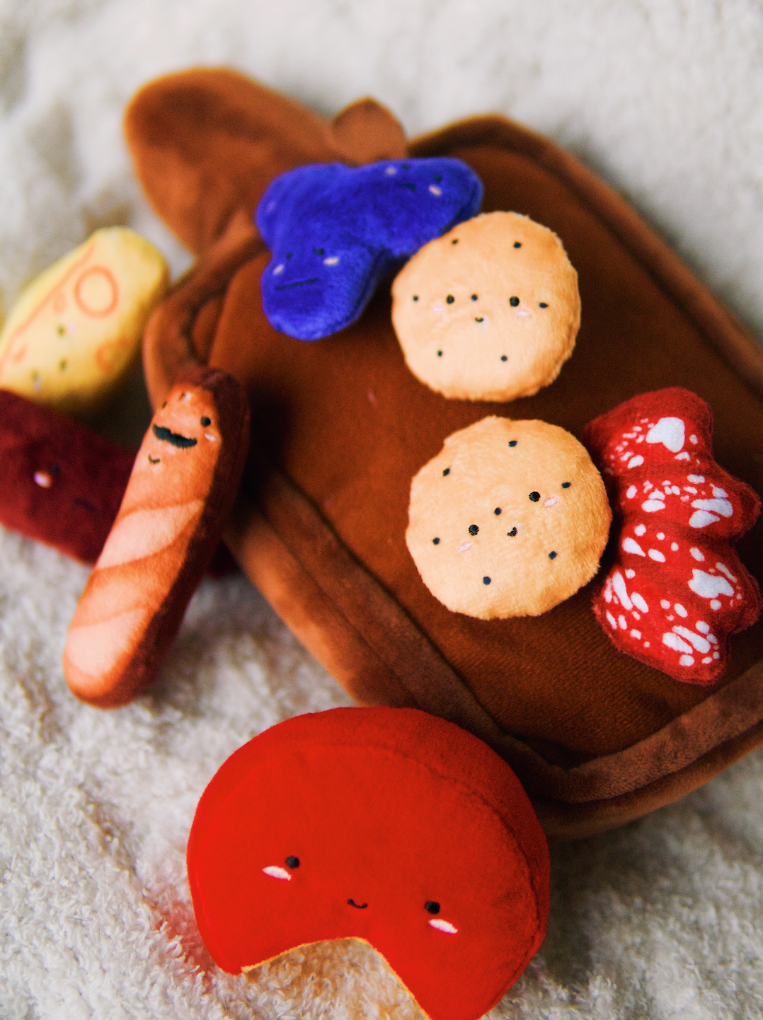 Barkuterie Board Multipiece Pet Plush Toy Ecofriendly