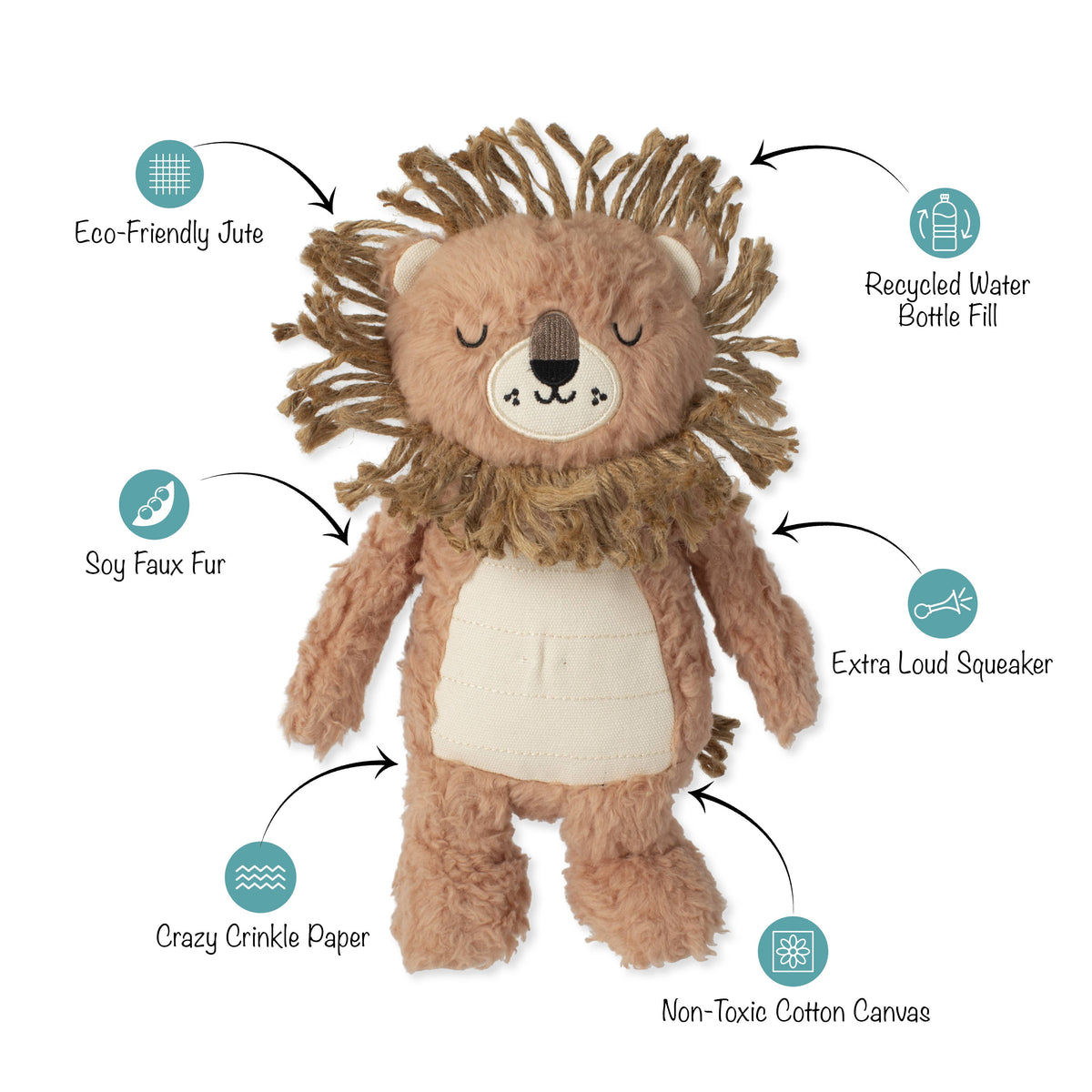 EARTH FRIENDLY DOG TOY MIGHTY MANE