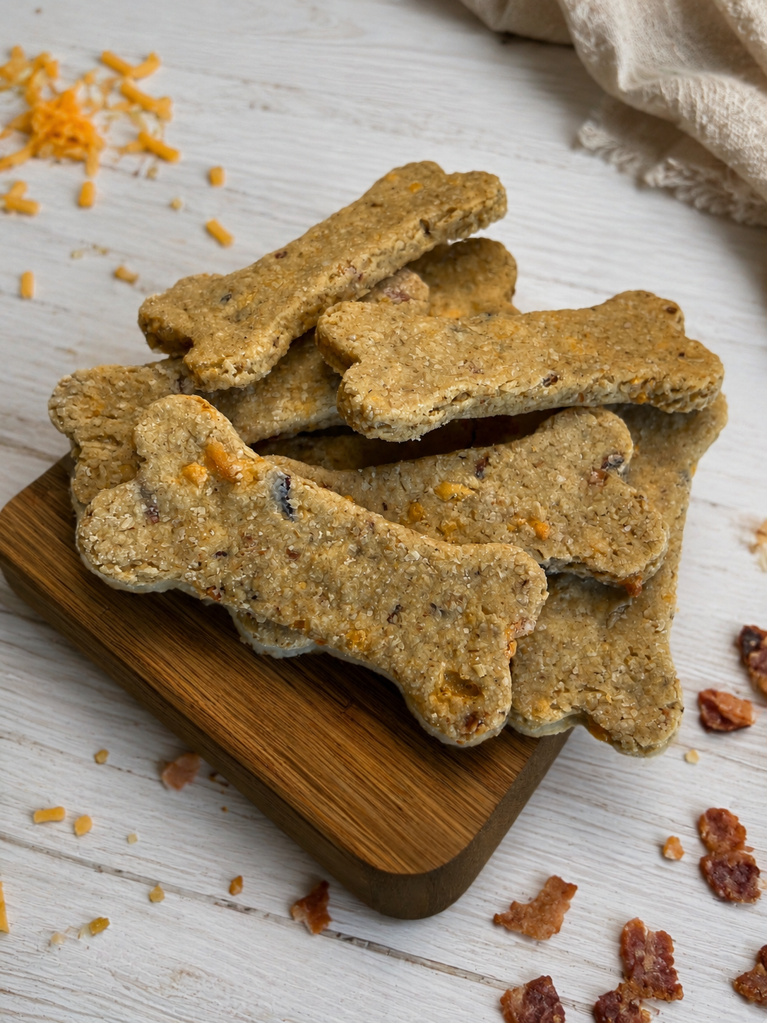 Cheesy Bacon Dog Treats - All Natural - Crunchy