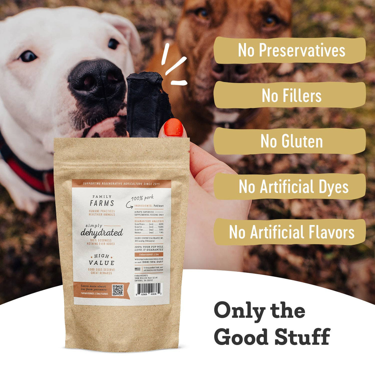 Pork Heart - All-Natural Dog Treats - 4oz