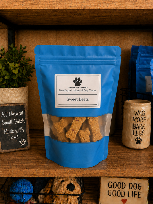 Sweet Potato and Beets Dog Treats - All Natural  - Crunchy