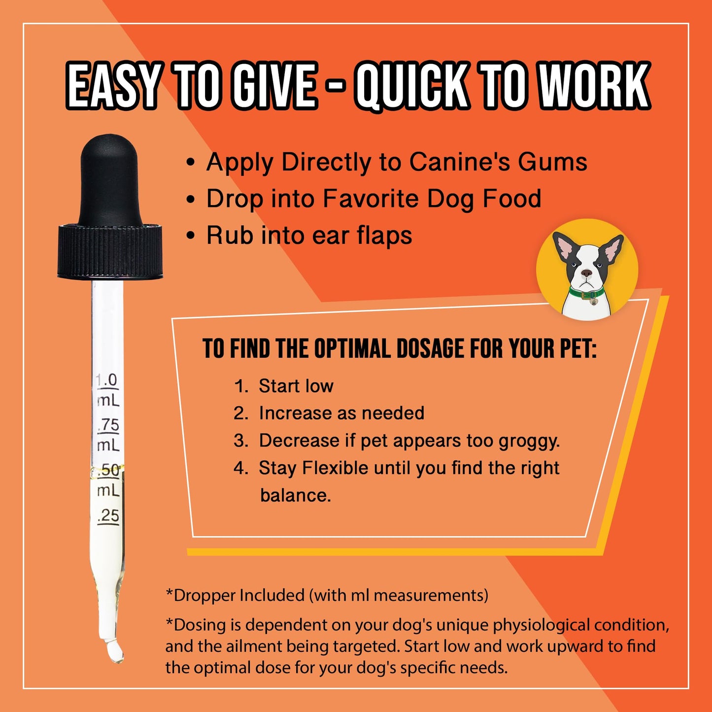 Ease - Hemp Oil for Dogs - Hemp Oil for Canine Mobility, Breathing, Skin, & Daily Comfort - Balance & Defenses - 100% Natural Drops