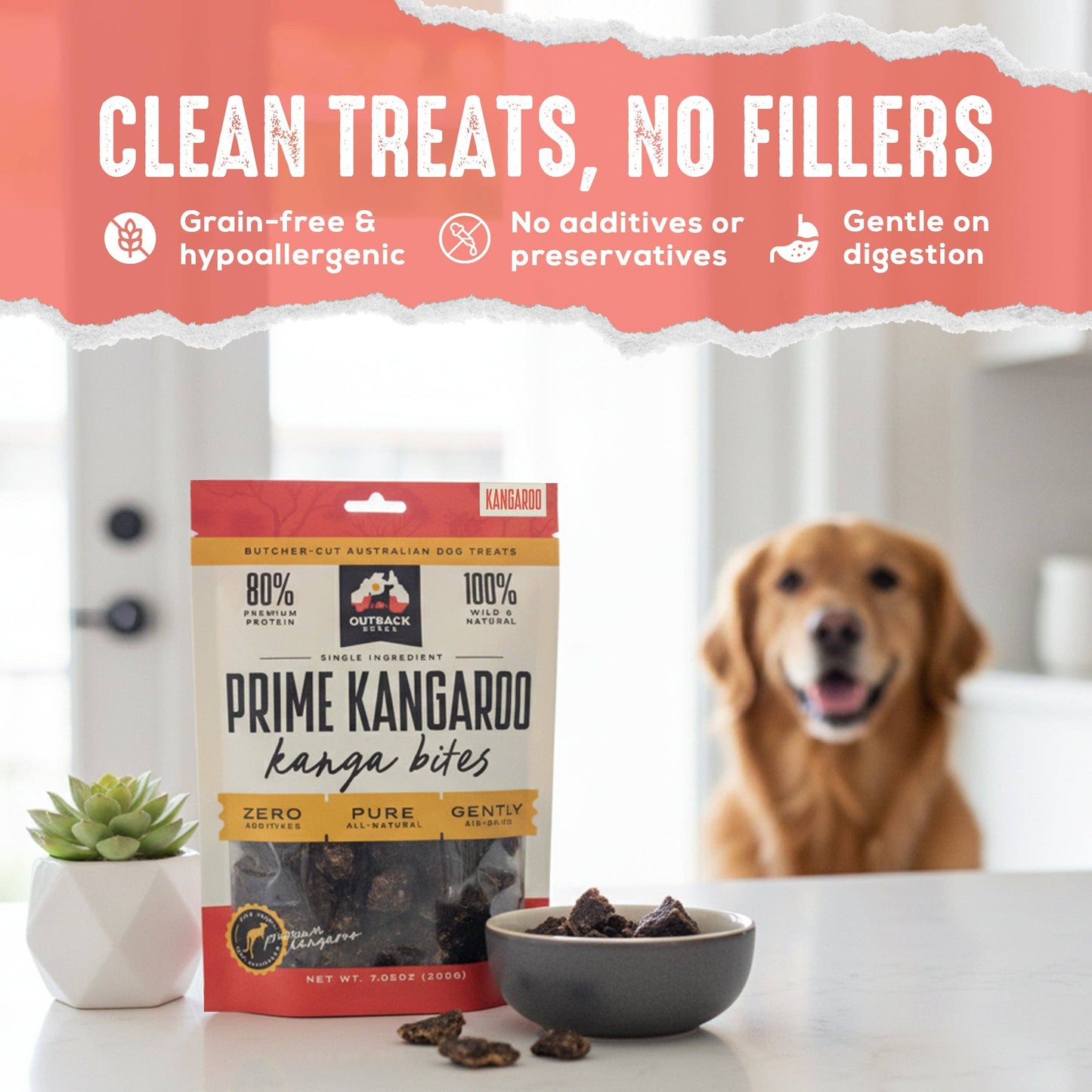 Kangaroo Kanga Bites – Single Ingredient, 7 oz