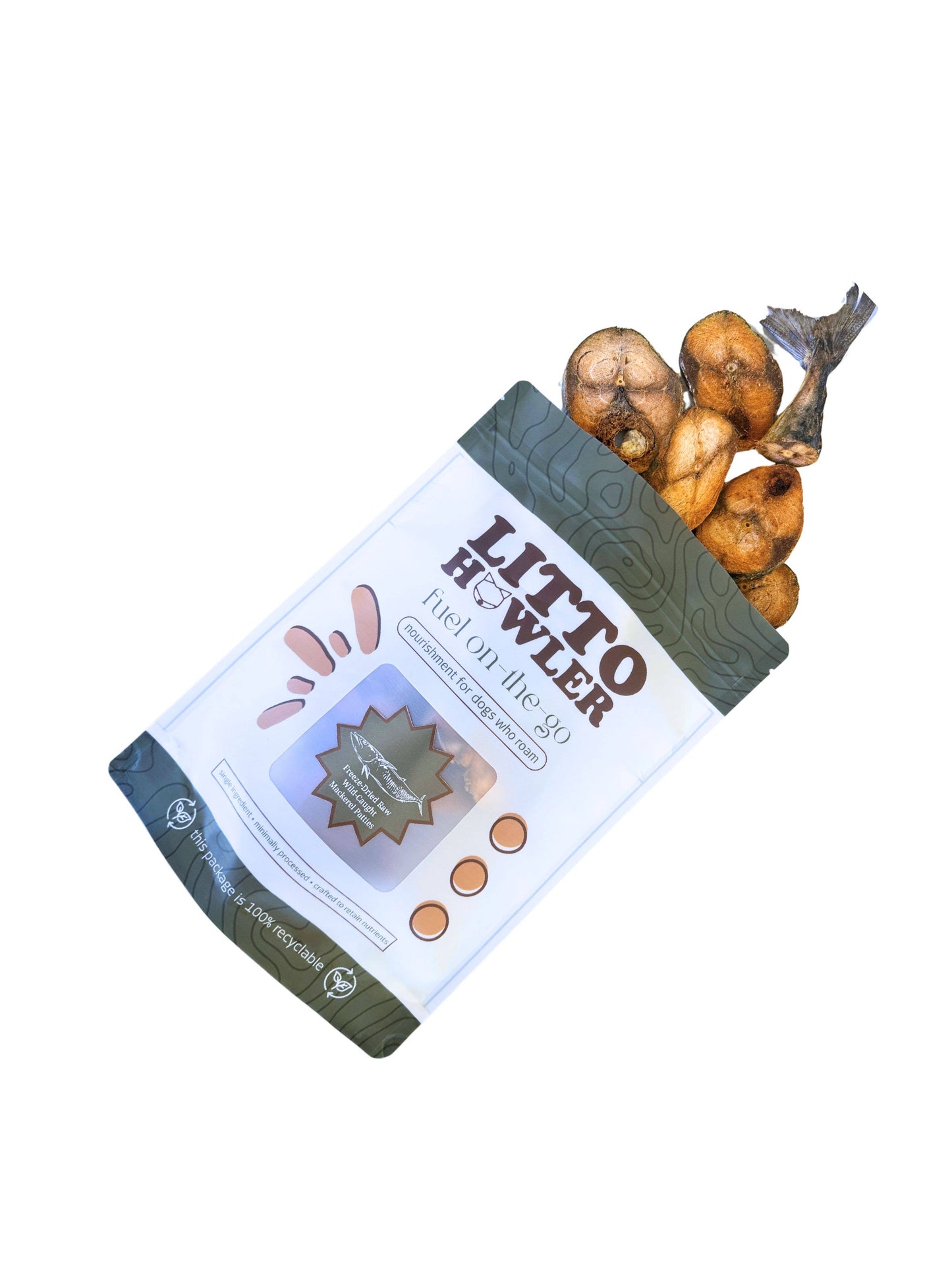 Freeze Dried Raw Wild Caught Mackerel Patties | 3 oz