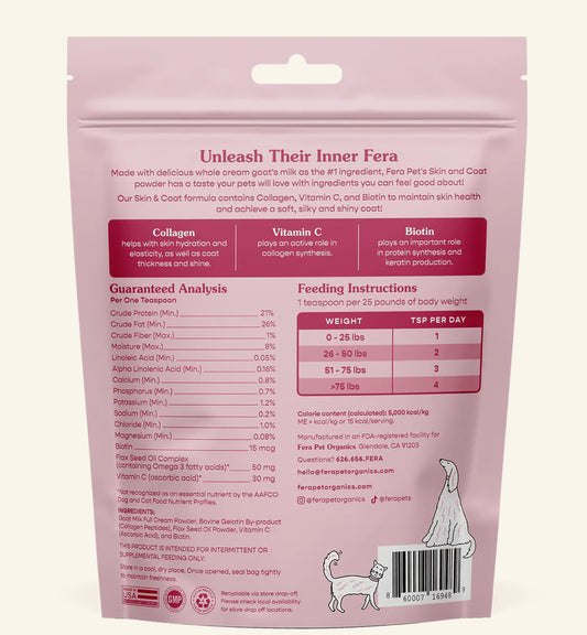 Skin and Coat Goat Milk Topper
