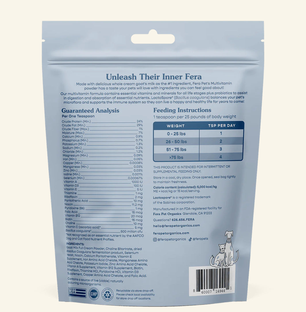 Multivitamin Goat Milk Topper