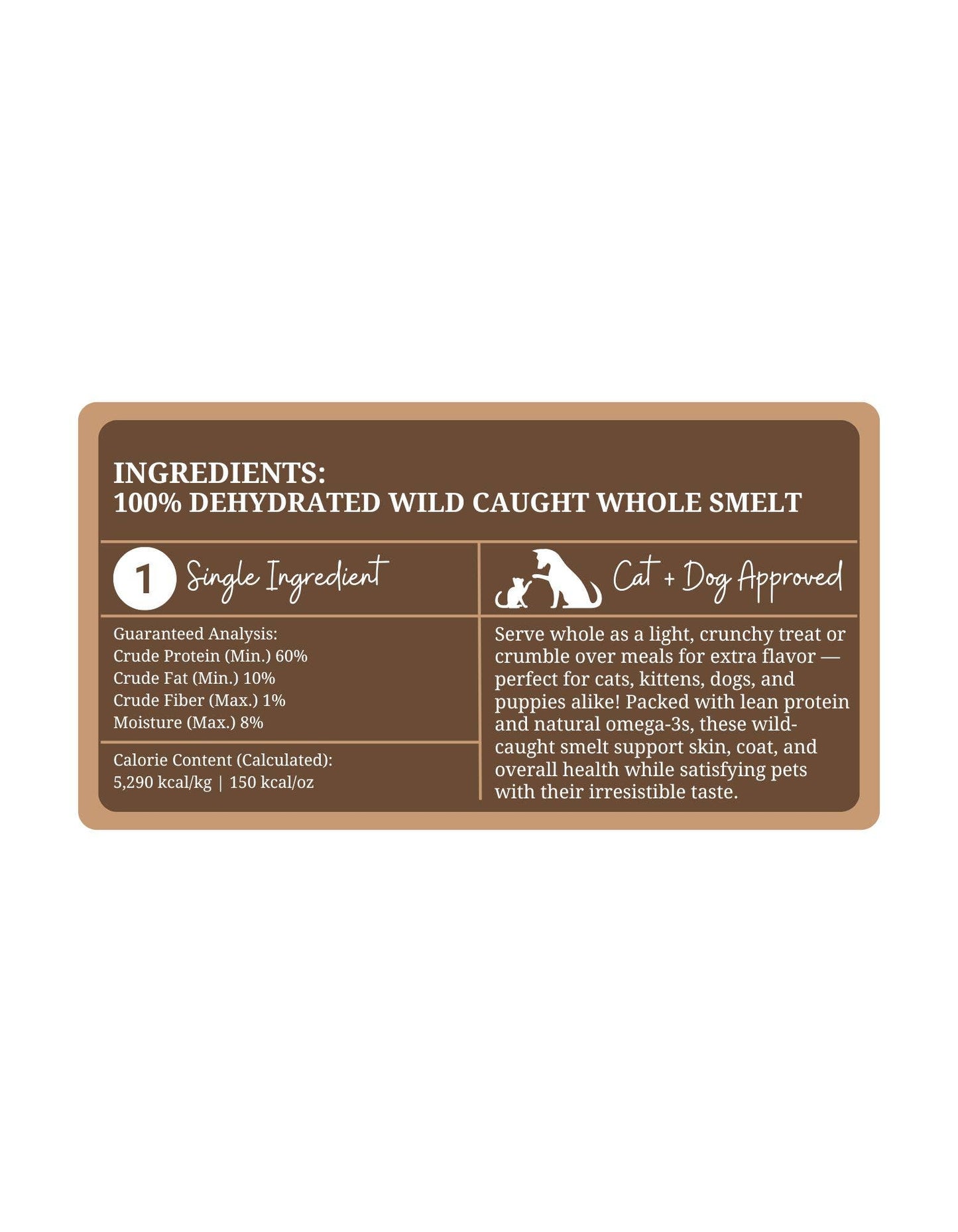 Wild Caught Whole Smelt | 6 oz (160 Pieces)