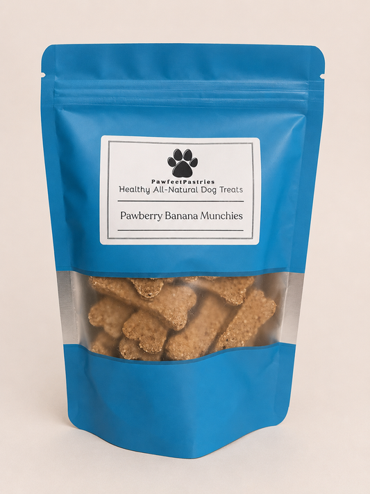 Strawberry Banana Munchies Dog Treats - All Natural - Crunch