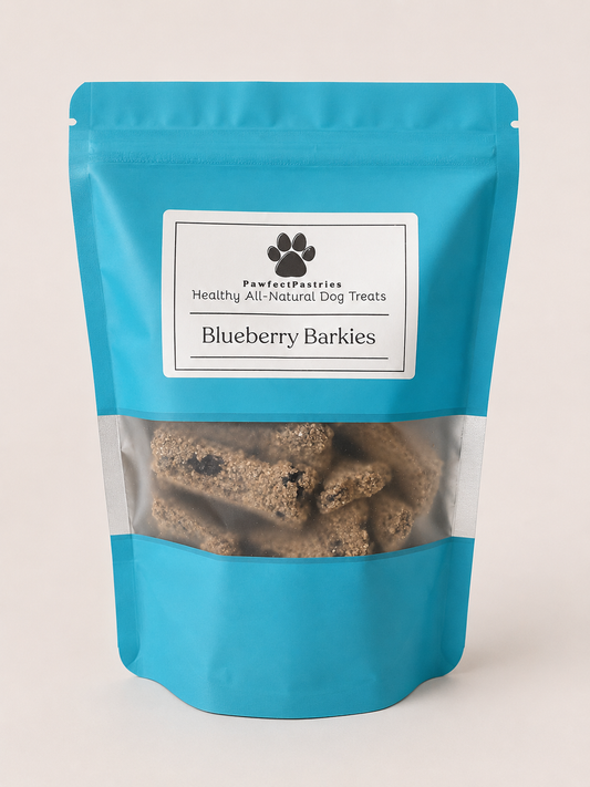 Blueberry Barkies Dog Treats - All Natural - Crunchy