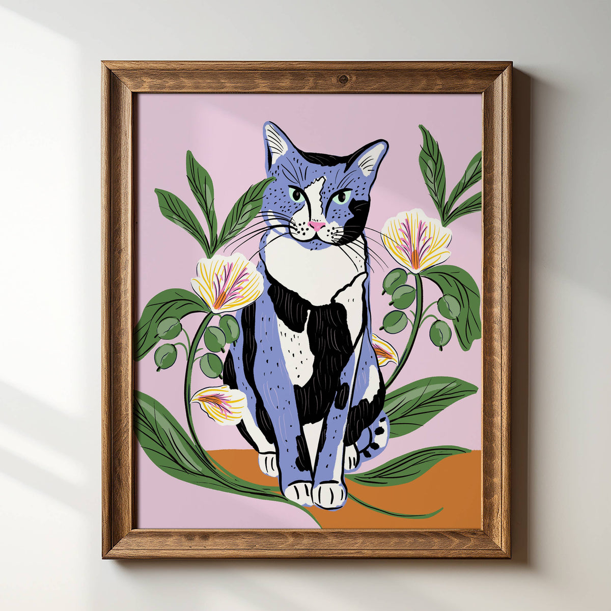 "Calico and Cardamom - Periwinkle" - 8 x 10 Giclée Art Print